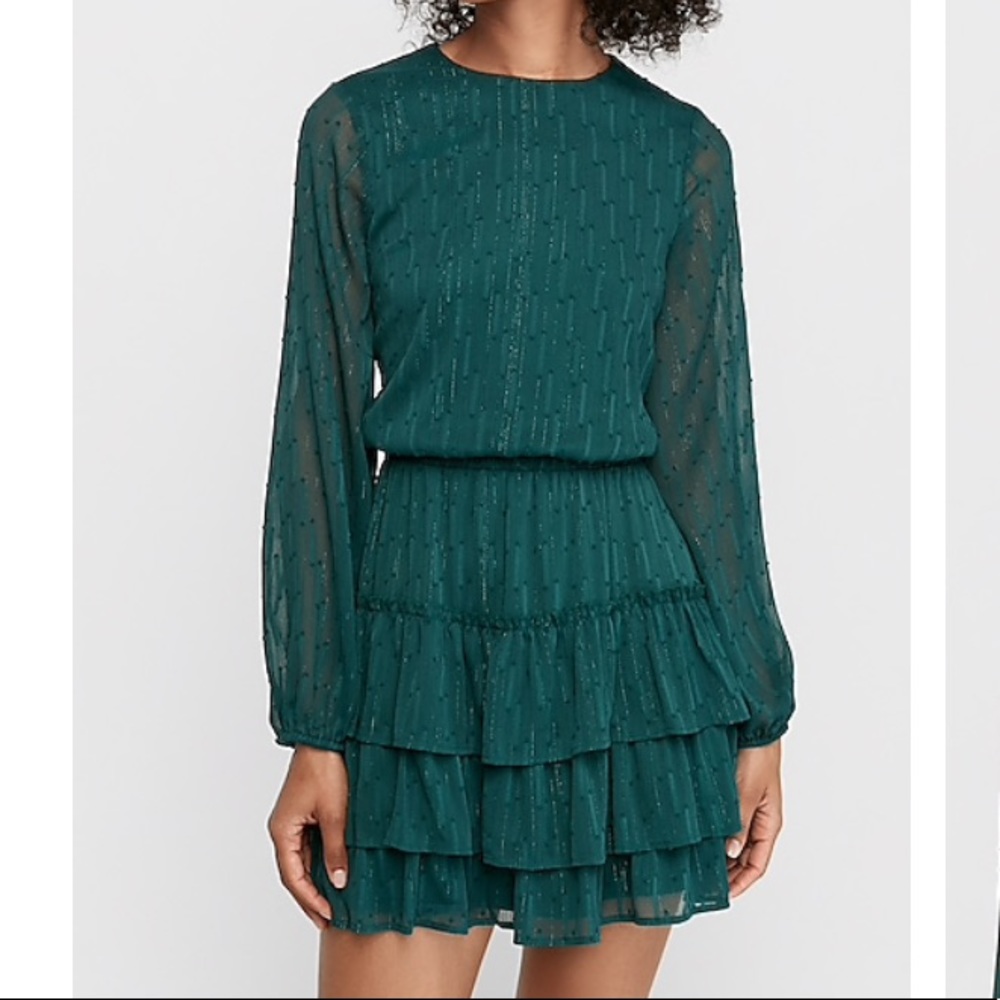 Smocked Waist Tiered Party Dress